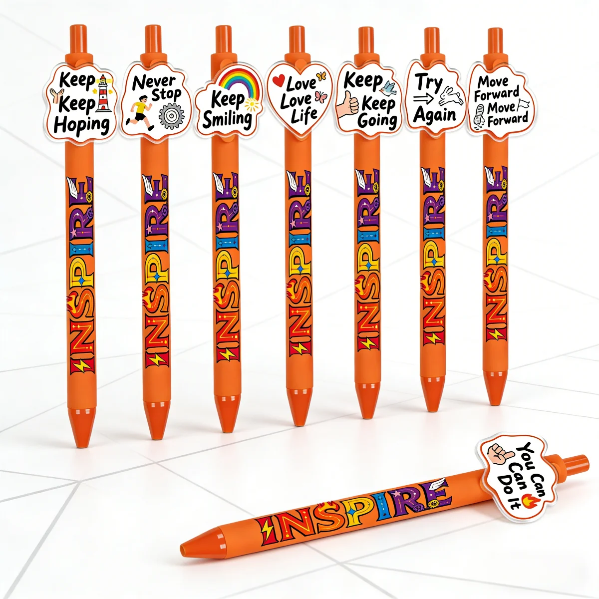 

8 штук / 16 штук шариковых ручек с мотивационными цитатами - шариковые ручки с призывами к позитивной энергии и мотивации