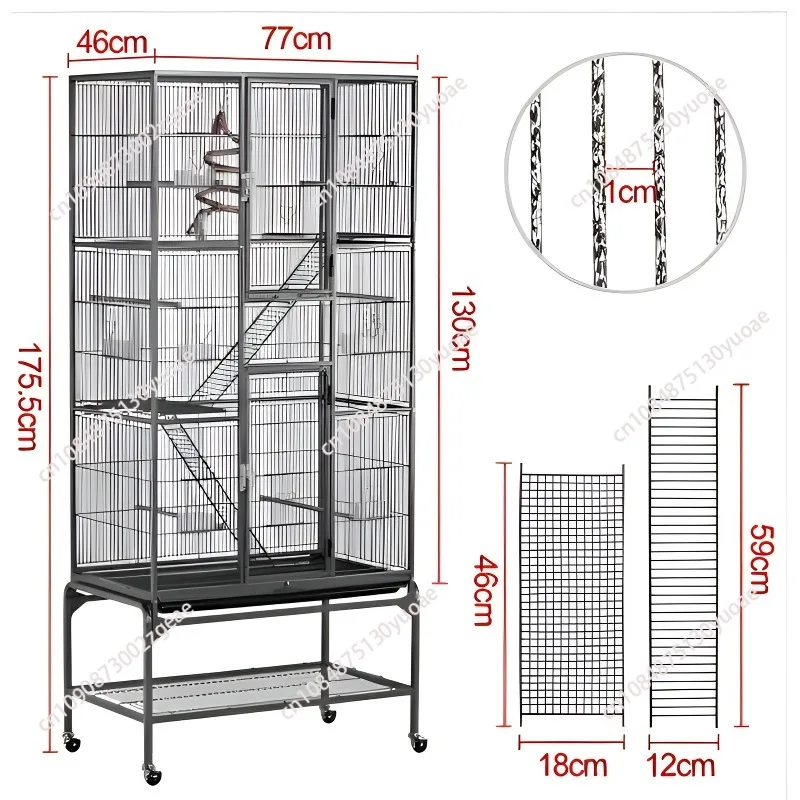 Comfortable Large Aviaries Outdoor Bird Cages Metal Wire Cages Extra Large Parrot Bird Cages
