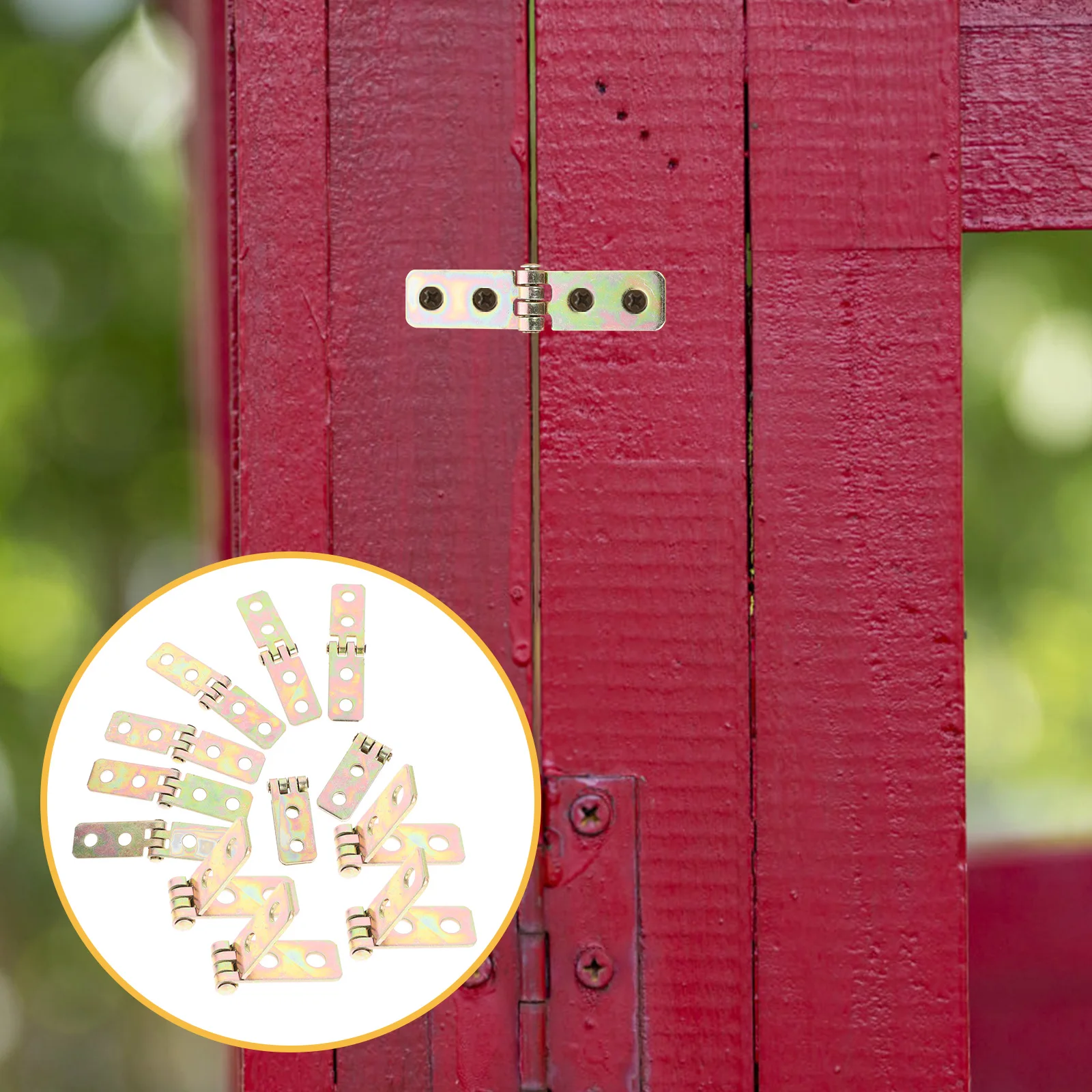 

12pcs Iron Hardware Cabinet Chest Small Box Diy Decorative Drawer Accessories Cabinet Chest Hinges Hinges Hardware