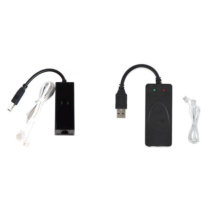 Modem de fax, driver de modem externo USB2.0 56K, modem USB Plug And Play, padrão e ampliado em instruções