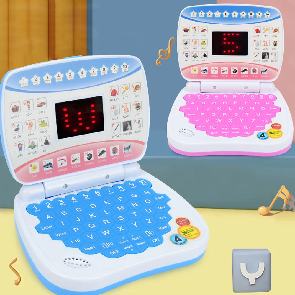 Child Electronic Preschool Language Education Toys   Learning Machine Laptop Gift Toddler Kid Developing Cognitive Skills