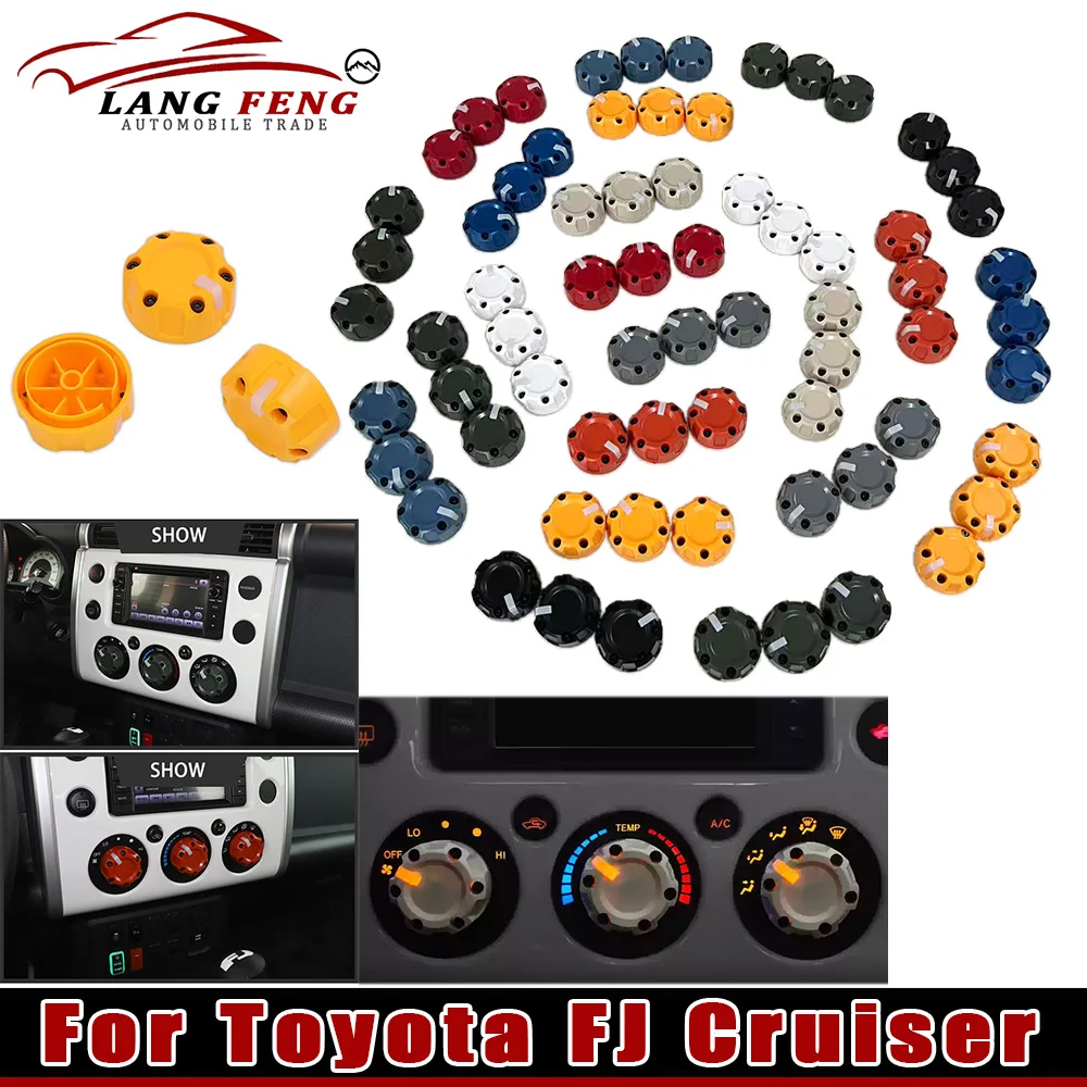 

For Toyota FJ Cruiser Air Conditioning Knob Modification FJ Central Control Interior Decoration Cruiser Air Conditioning Button