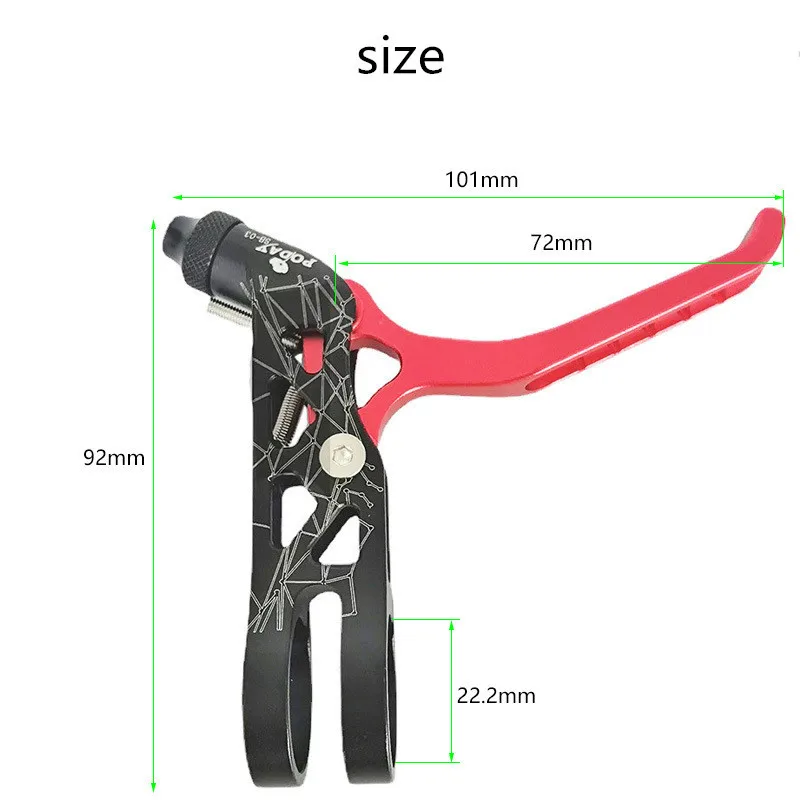 Bicycle brake lever ultra light hollow Brake handlebar for brompton 3sixy birdy MTB 3 finger brake lever Adjustable stroke