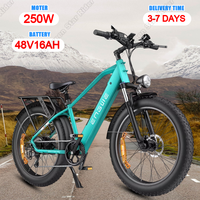 ENGWE E26/ST Electric Bike 250W Motor 48V 16AH Removable Battery Hydraulic Brake Electric Bicycle 26*4 Inch Fat Tire Adult Ebike