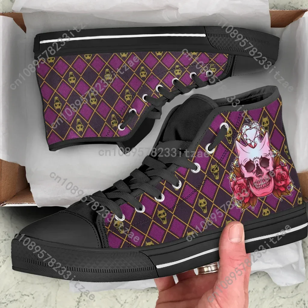 

Hot I Remade The Killer Queen Skull Arrive Fashion Lightweight High Top Canvas Shoes Men Women Casual Shoes Breathable Sneakers