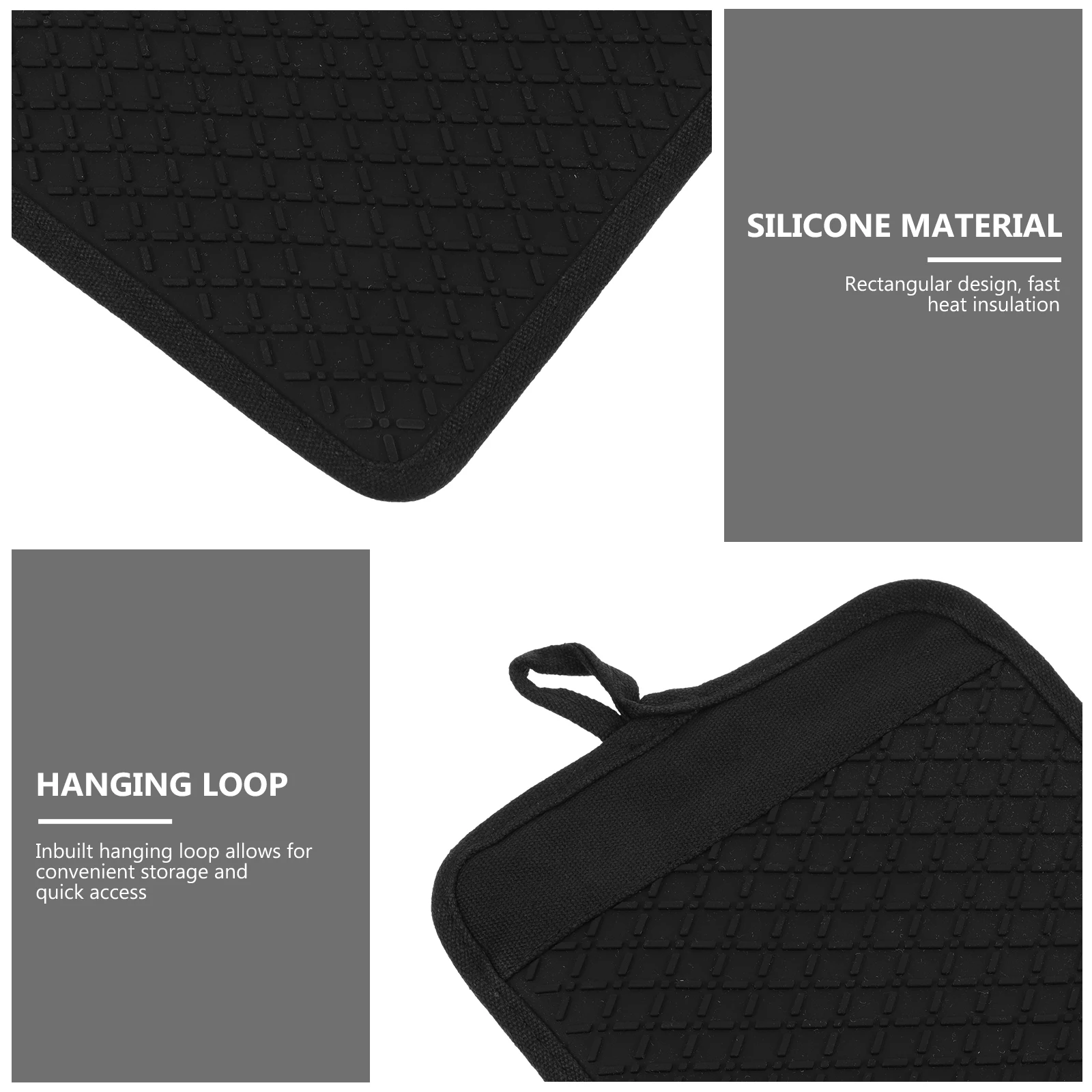 

Silicone Gloves Potholder Heating Resistance Potholders for Kitchen Oven Mitts Resistant Non-slip
