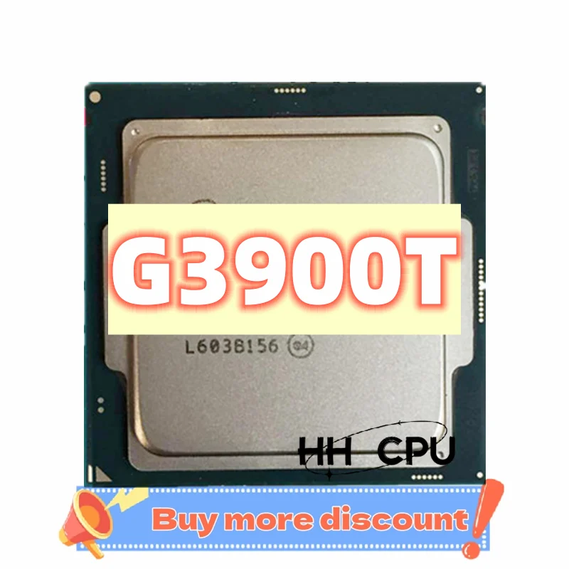 Celeron 듀얼 코어 CPU 데스크탑 프로세서, G3900T, 2.60GHz, 2M LGA1151 SR2HT