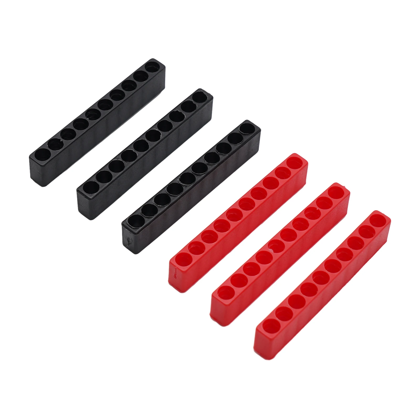 Screwdriver and Drill Bit Storage Solution  6Pcs Pack  Plastic Material  Organize up to 10 Bits for Easy Retrieval