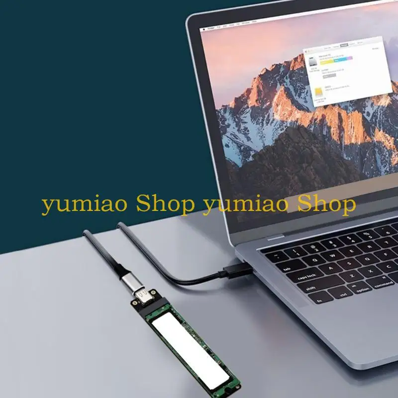 

587B M.2 B SSDs To USB 3.2 Adapter Card JMS580 Risers Card TYPE C 10Gbps Expansion Card for 2230/2242/2260/2280