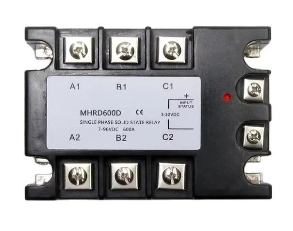 

MANHUA Single Phase DC To DC 3-32VDC To 7-96VDC 600A Black Solid State Relay