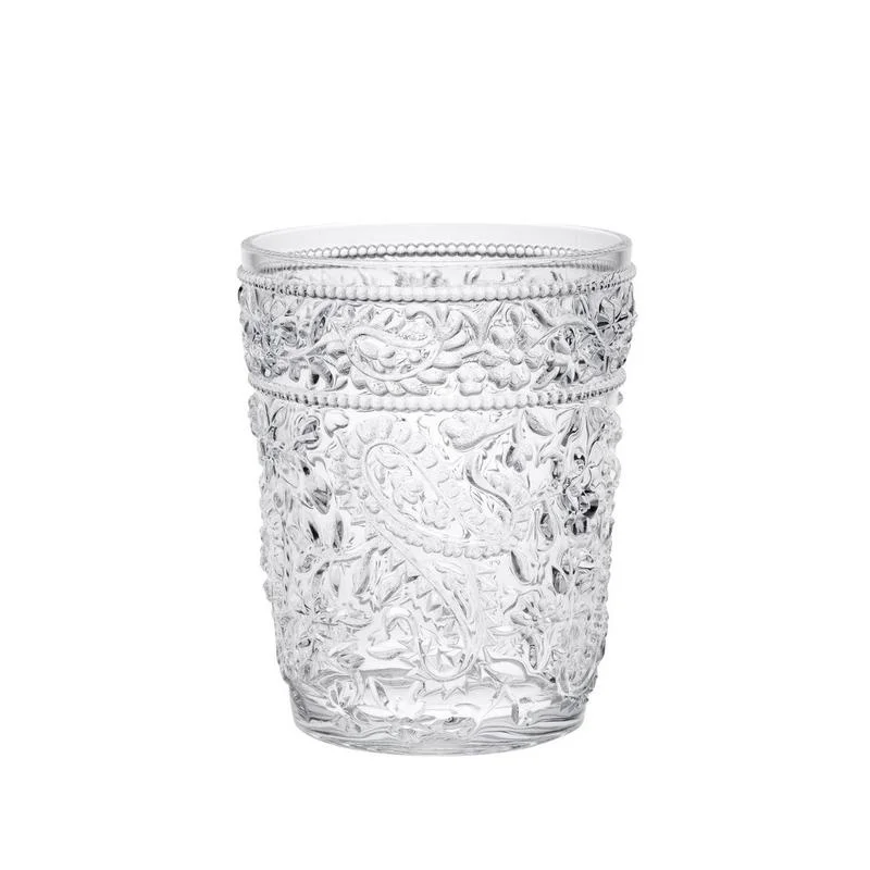 

Paisley Acrylic Cocktail Glasses Set of 4, 13oz BPA-Free Drinkware, Plastic Water Glasses
