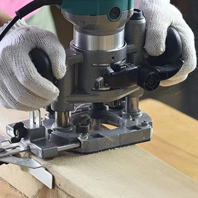 Wood Router Base Dust Cover Milling Trimming Machine Base Compact Plunge Router Trimming Machine Milling Stand Trimmer Base Tool