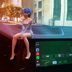 Pajamas Rem Ram Setting Chair Decoration PVC Anime figure Car Ornaments Auto Interior Accessories Decoration Birthday Gift