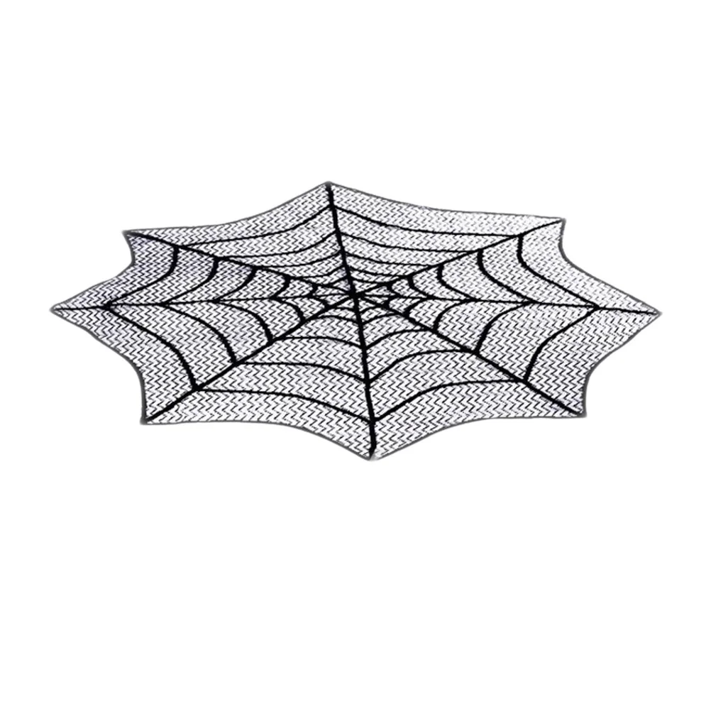 

30 Skull Pumpkin Halloween Drink Table Mats Black Decorative Desk Pads Spider Web Party Home Bar Decor
