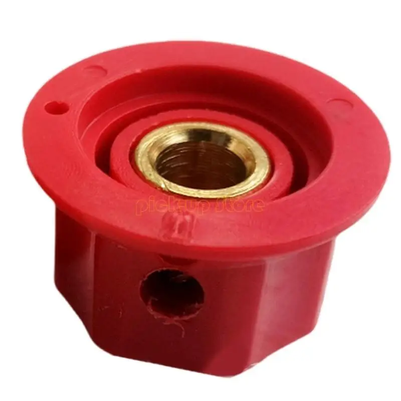Potenciómetro de perilla de repuesto multicolor para pedas de efectos de guitarra, 25x14,5mm, fácil instalación, interruptor de pie para electricidad