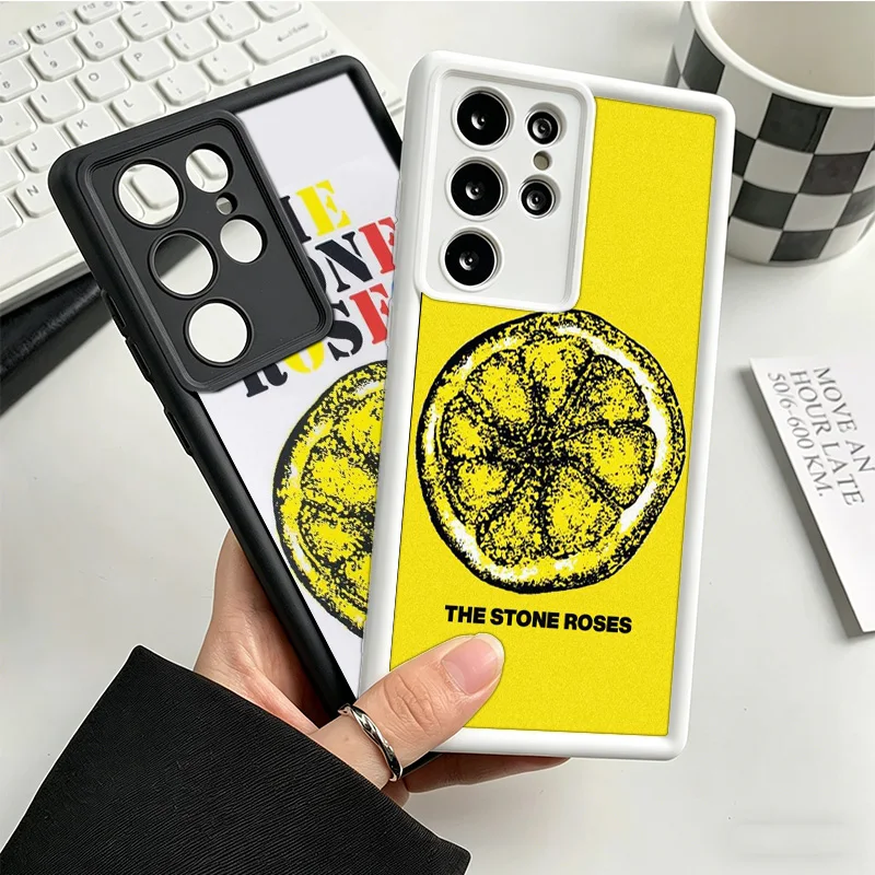 The Stone-R-Roses Phone Case For Samsung S25 S26 FE S23 S22 Ultra Galaxy S21 S20 Plus S24 FE Cover Coque Shell Protective