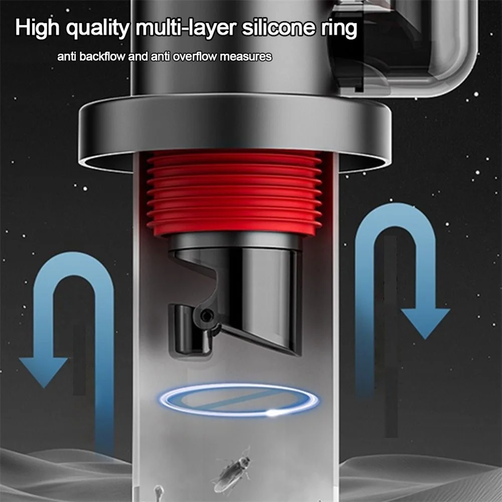 Leak Proof Stainless Steel Drain Pipe Tee with Gravity Closure and 360 Degree Rotation for Sink and Appliance Use
