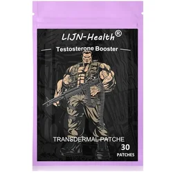 Testosterone Booster for Men with Horny Goat Weed, Maca Root Transdermal Patches Energy Stamina Strength 30 Patches