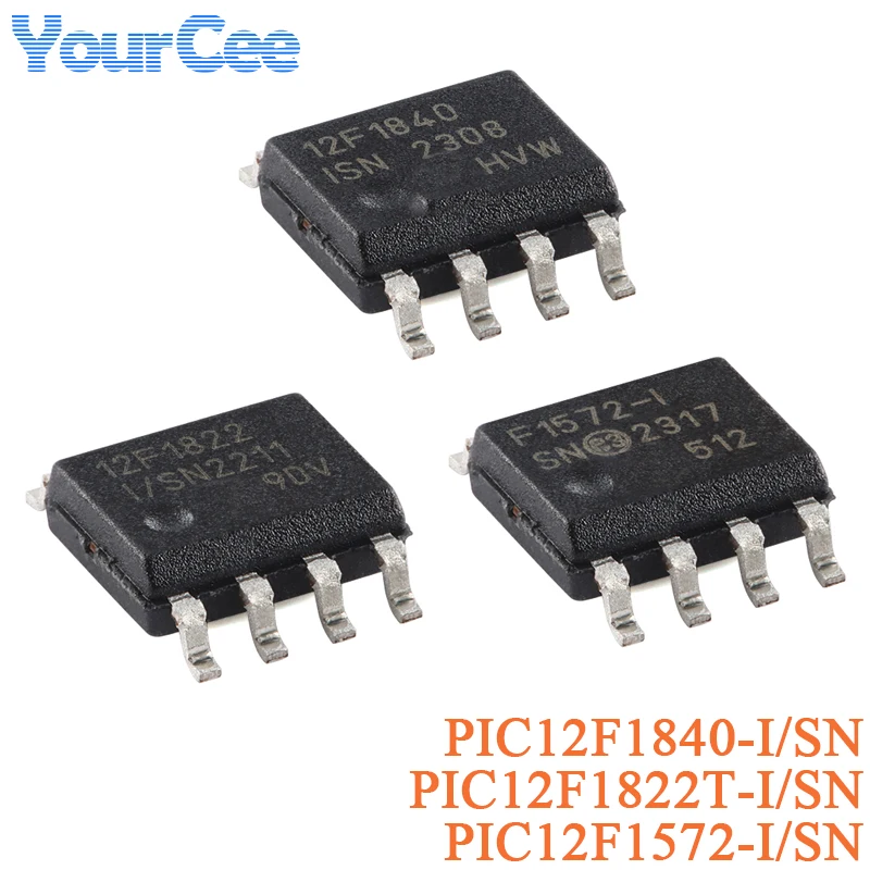 PIC12F1822T-I/SN PIC12F1840-I/SN PIC12F1572-I/SN SOIC-8 12F1840 12F1822 F1572-I Microcontroller Chip MCU Chip