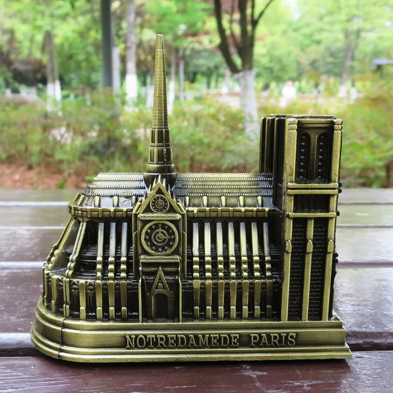 Creative Cologne Cathedral Model Metal Antique Bronze German Cologne Cathedral Architecture Statue Famous Landmark Building
