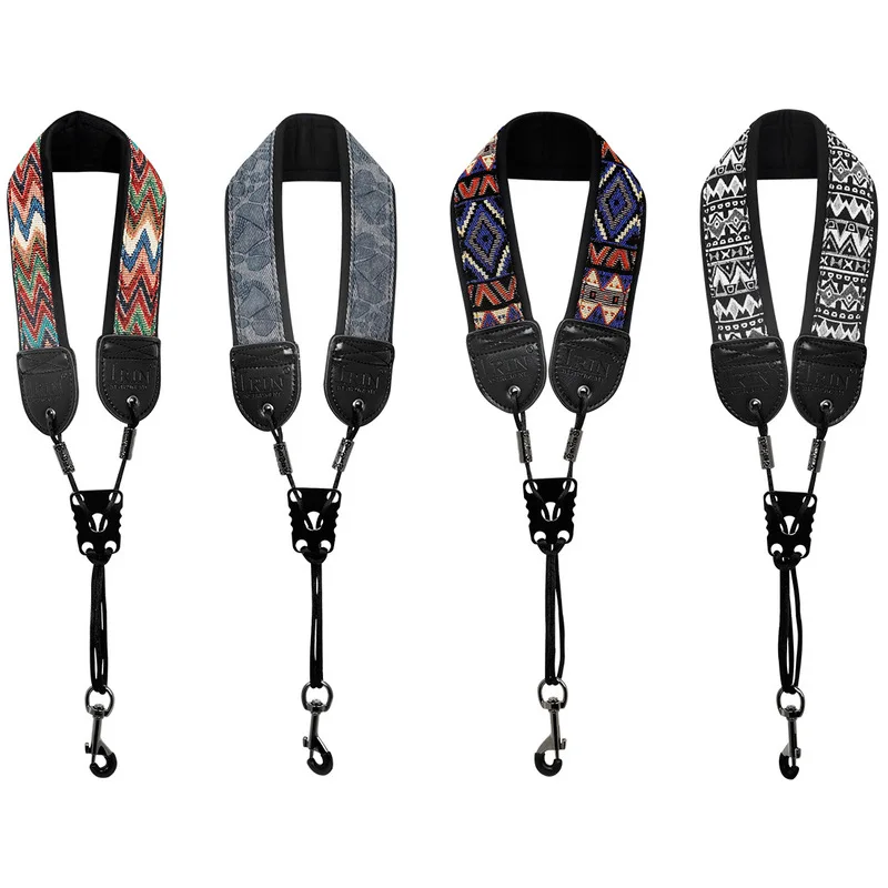 Padded Cotton Saxophone Neck Strap Soprano Alto Tenor, Adjustable Neck & Shoulder Relief Adult Student