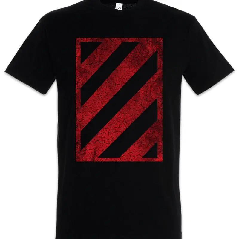 Camiseta roja y negra de Hazard, gorras, logotipo con el símbolo de la colonia Los Ángeles Bloc