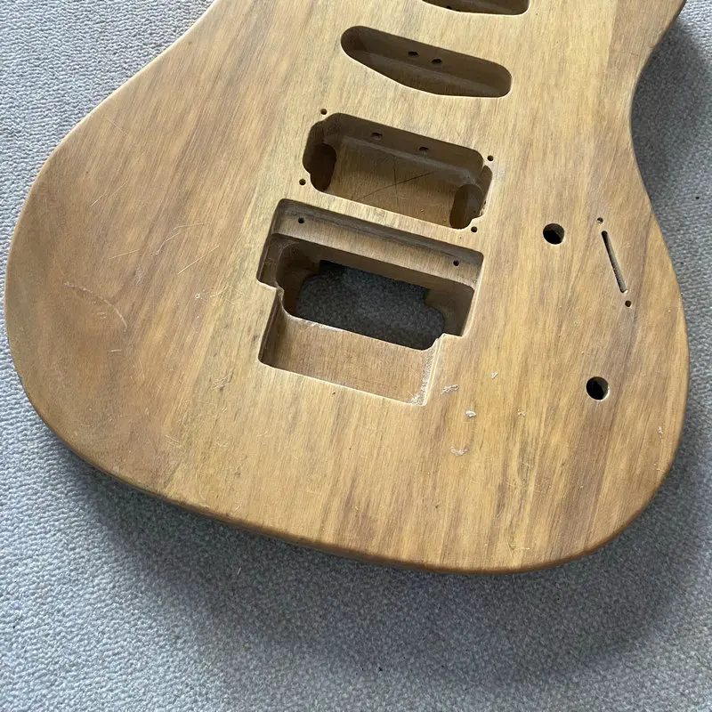 HB037 Floyd Rose Electric Guitar Unfinished 6 String Guitar Body in Solid Wood SSH Pickups DIY Replace PARTS Custom Order