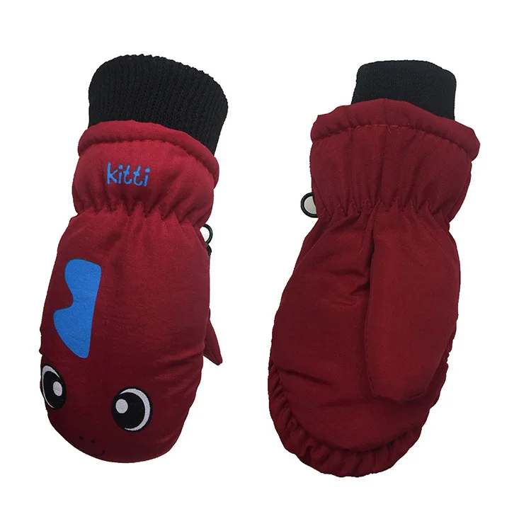 2 3 4 5 Years Old Boys Girls Ski Snow Gloves Kids Waterproof Warm Winter Snow Ski Gloves Baby Toddler Outdoor Children Mittens