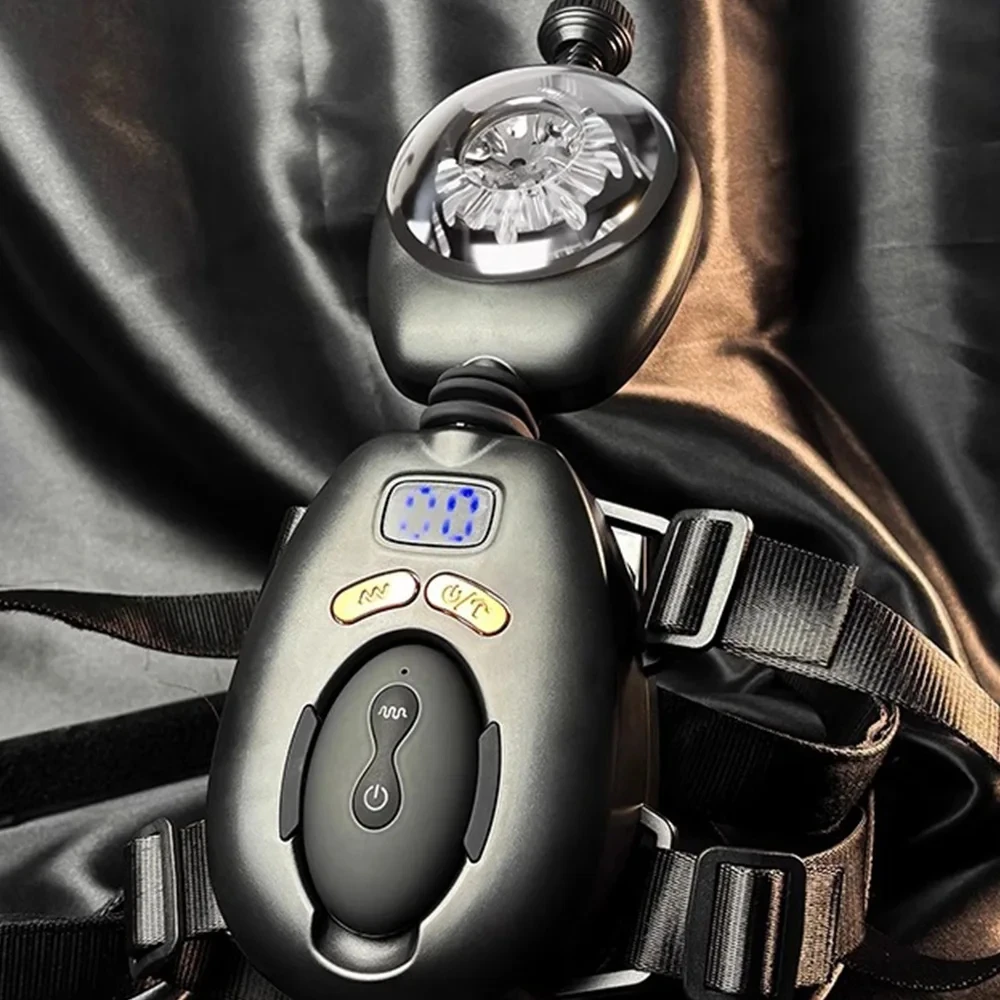 يمكن ارتداؤها التلقائي ذكر معدات الاستمتاع واللعب الجنسي التوجه الدورية الأيدي الحرة جيب كس آلة الجنس