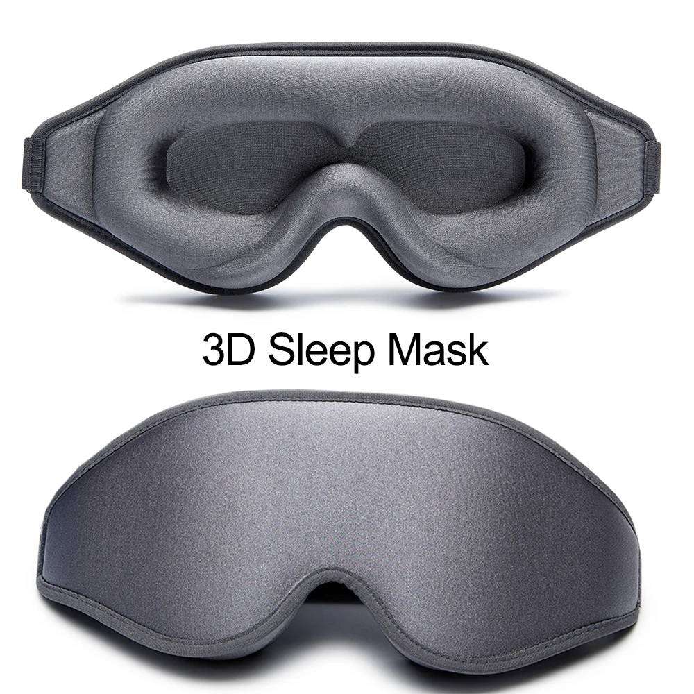 Maska do spania 3D opaska na oczy pomoc w zasypianiu maska na oczy miękka pianka zapamiętująca kształt maska Eyeshade 100 Blockout Light Slaapmasker