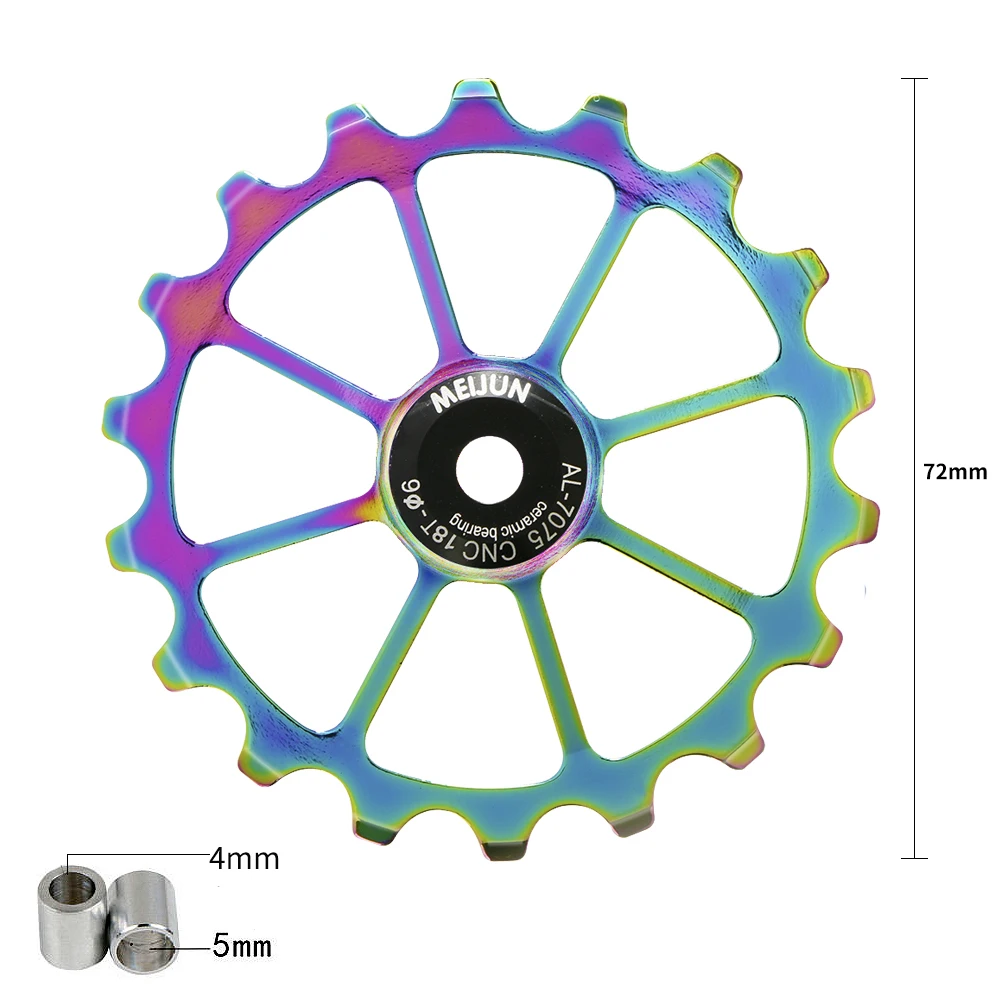 1pc Fahrrad Keramik Schaltwerk 18T Jockey Rad Straße MTB Guide Fahrrad Keramik Lager Fahrrad Teile – Detail 1
