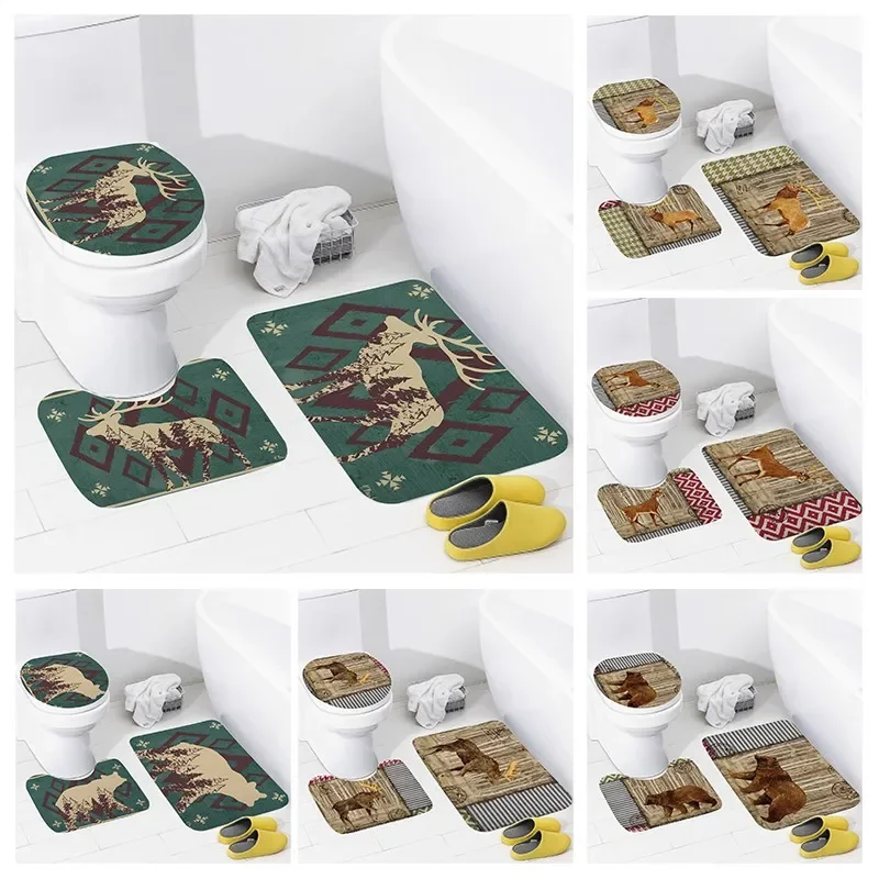 

Нескользящий коврик для душа, ковер для ванной комнаты, украшение в пляжном стиле, водопоглощающий ковер для ванны, чехол для унитаза, декоративная крышка