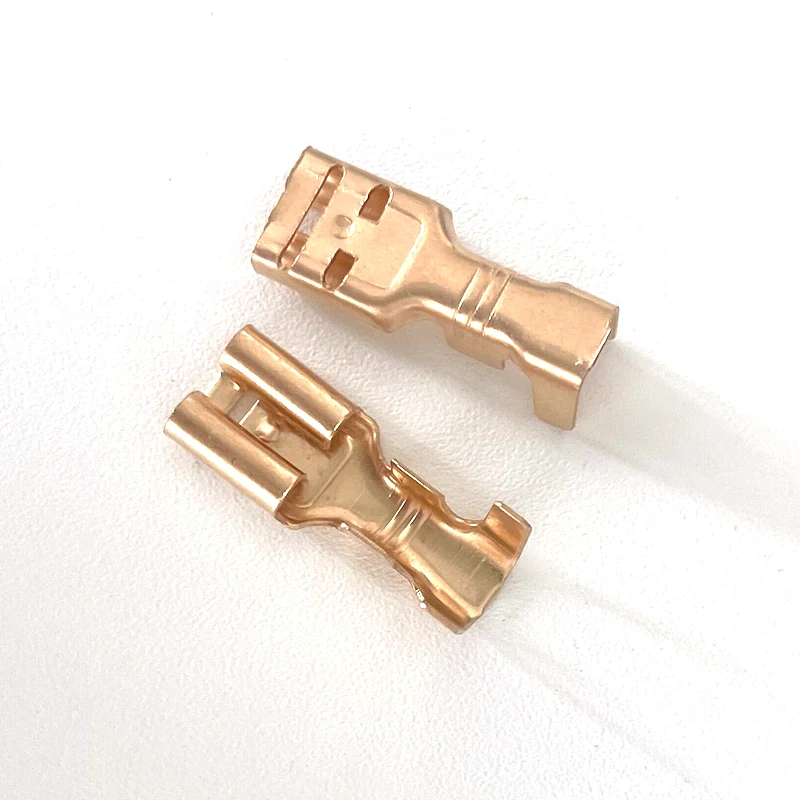 500/400Pcs 6.3mm 6.3mm 0.5-4mm2 Plug Spring Female Spade Cold Crimp Terminals Connector Car Speaker Electrical Wire Connectors