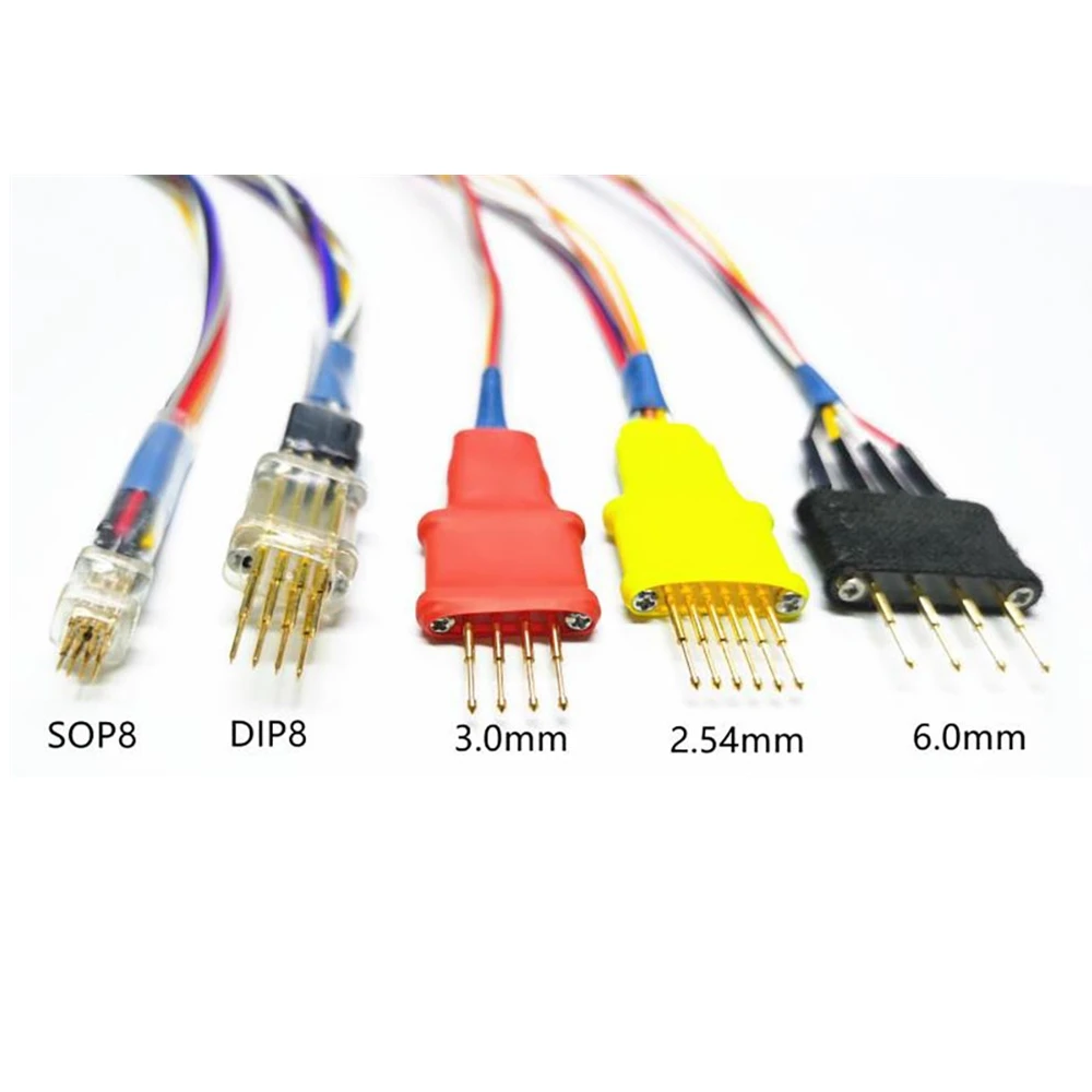 5pcs Cable Wires Pins Probes Adapter Supports for iProg and Xprog for ECU In-Circuit Without Soldering