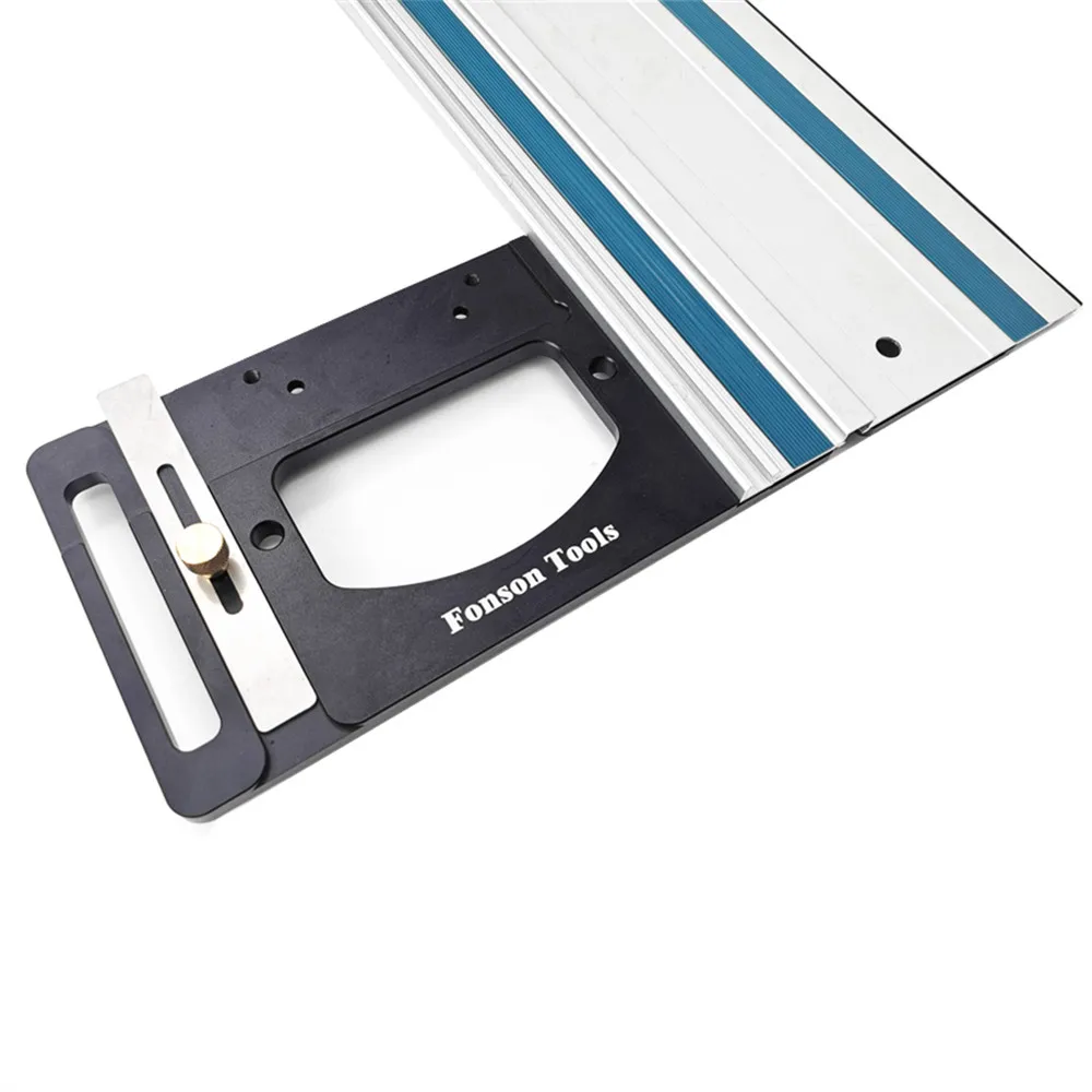 Imagem -02 - Angle Stop para Woodworking Track Saw Square Guide Rail Clamp para Festool e Makita Rails Ângulo Direito Posicionamento Plate 90 °