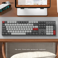 ECHOME Low Profile Mechanical Keyboard Wireless Bluetooth RGB Ultra-thin Portable Office Gaming Keyboard for PC Laptop Win IOS