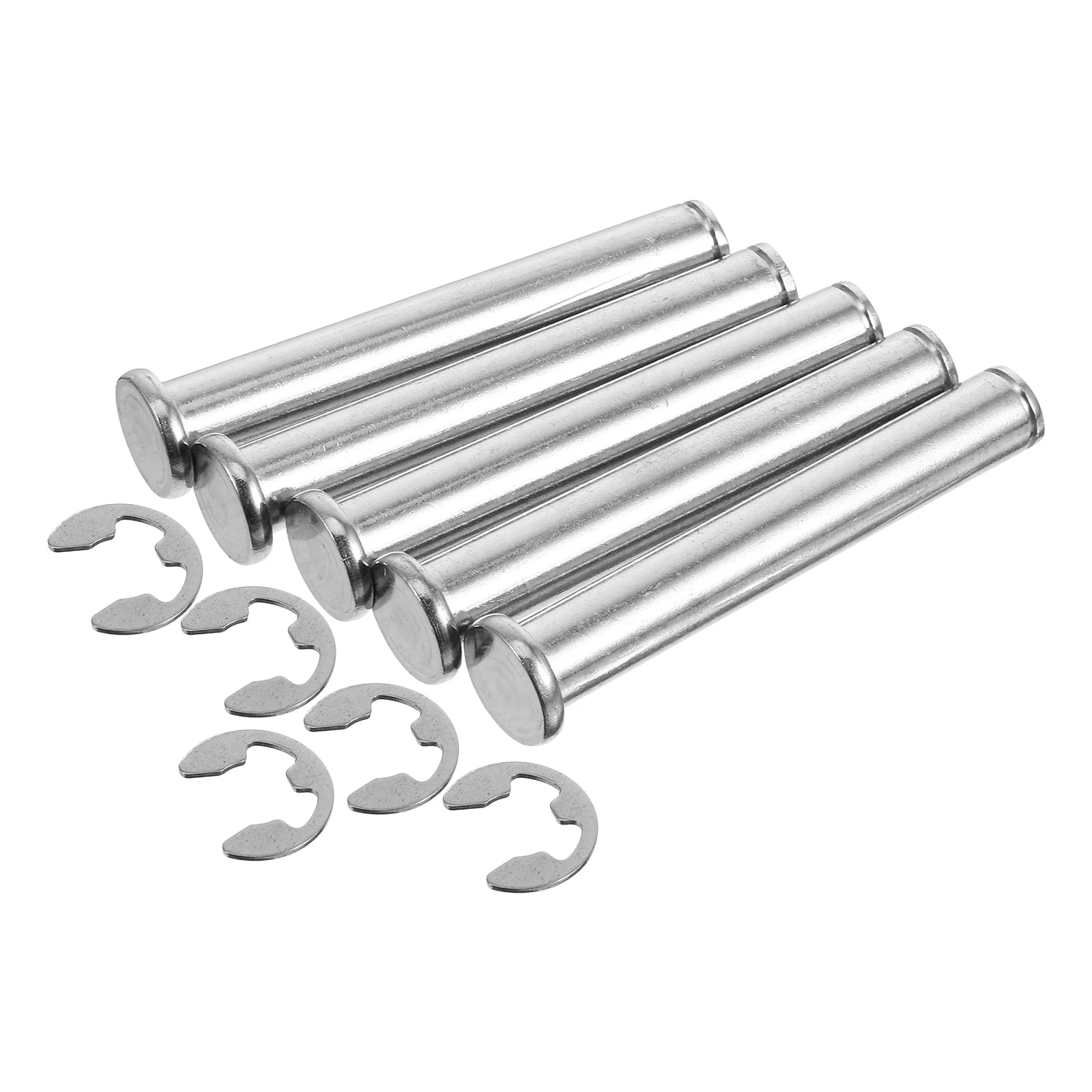 

5pcs Stainless Steel Pallet Rack Pin Flat Head Grooved Cylinder Retaining Rings Heavy Duty Drop Pin For Shelving System M12X80