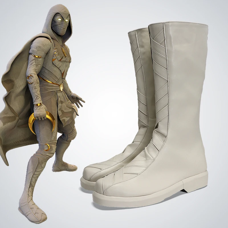 Cosplay Shoes Moon  Knight Marc Spector Boots Halloween Costume Accessories Props Made