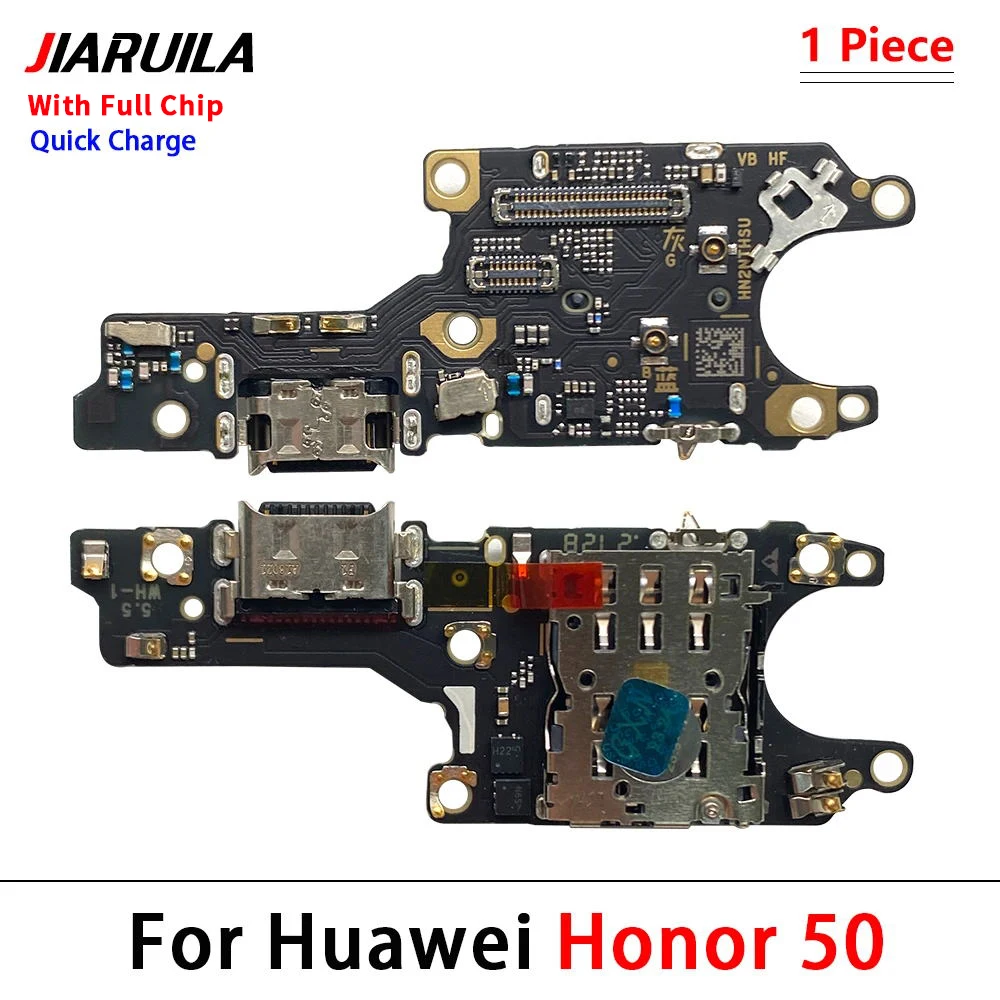 NEW Full Chip USB Charging Port Mic Microphone Dock Connector Board Flex Cable For Huawei Honor 50 Lite 60 Pro Se 70 5G X7 X8 X9