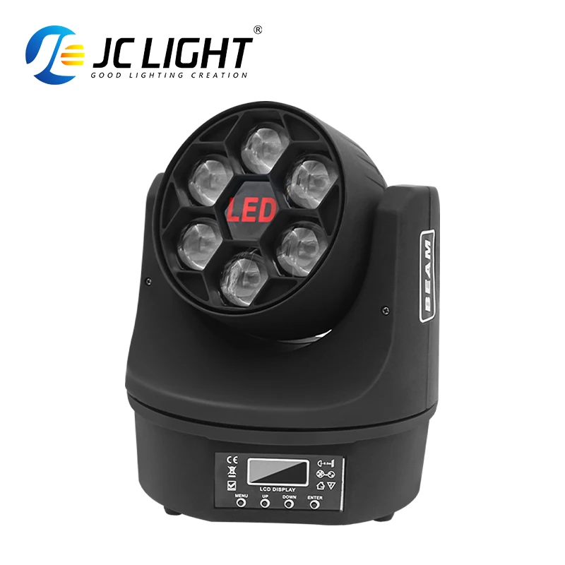 JC-haz de luz 4 en 1 con cabezal móvil para discoteca, luz Led 4 en 1 de ojo de abeja, 6 piezas, 15w, Rgbw, Zoom, 023