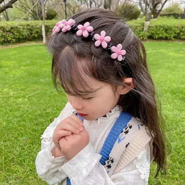 New Girls Sweet Princess Hairstyle Hairpin Children Cute Colors Cartoon Girl Lovely Flower Strawberry Love Bow Star Hair Hoop