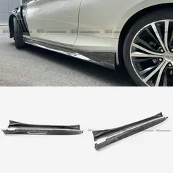 For Infiniti Q60 CV37 17 Onwards Carbon Fiber Side Skirt Extension Addon Bodykits