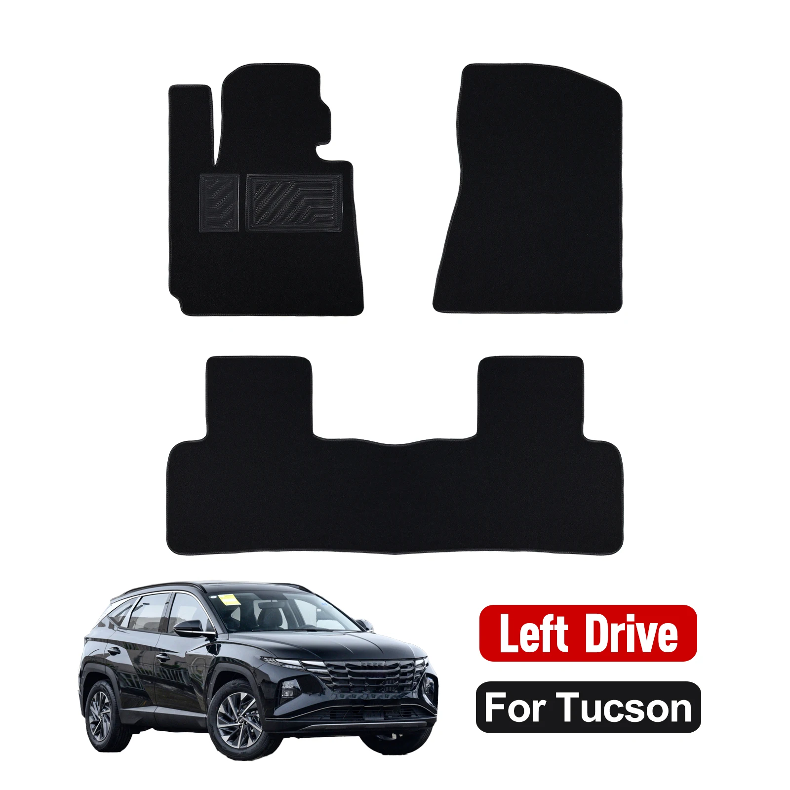 مخصص سيارة الكلمة حصيرة لشركة هيونداي توكسون 2022 2023 2024 وسادة مقاومة للماء الحصير سيارة يغطي اكسسوارات السيارات