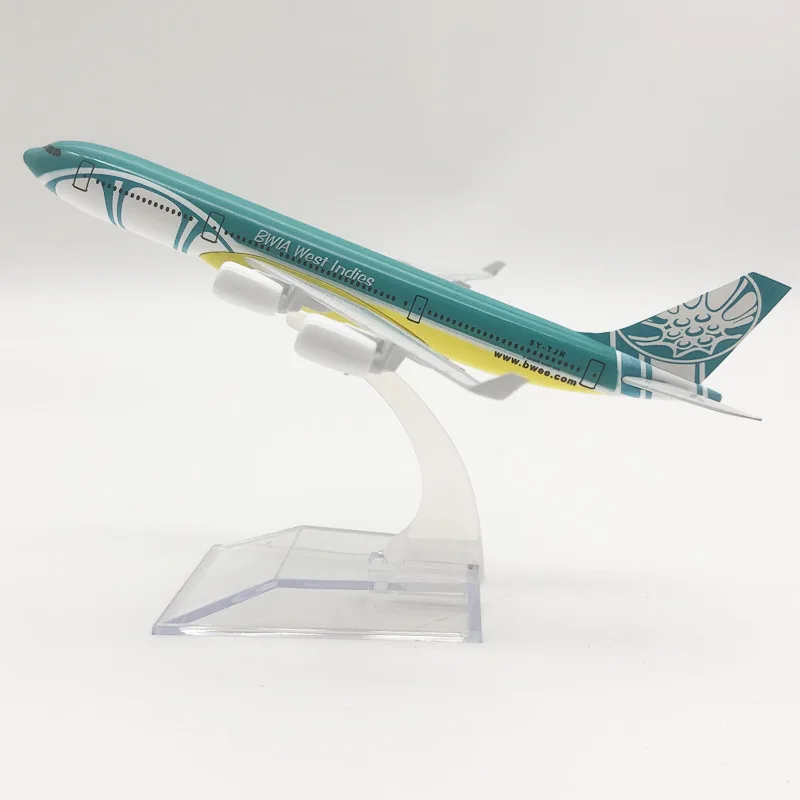 NEW 16cm Air BWIA WEST Indies Airways A340 Airbus 340 Airlines Metal Alloy Diecast Airplane Model Plane Aircraft Aeroplane