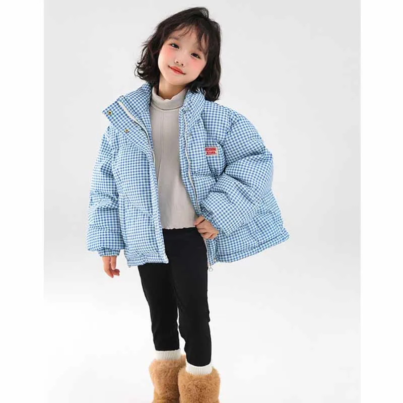 الأطفال رشاقته معطف الفتيات سترة دافئة الشتاء القطن وسادات مبطنة الخريف الاطفال طويلة الأكمام ملابس خارجية في سن المراهقة سستة القمم 5-14Y #6
