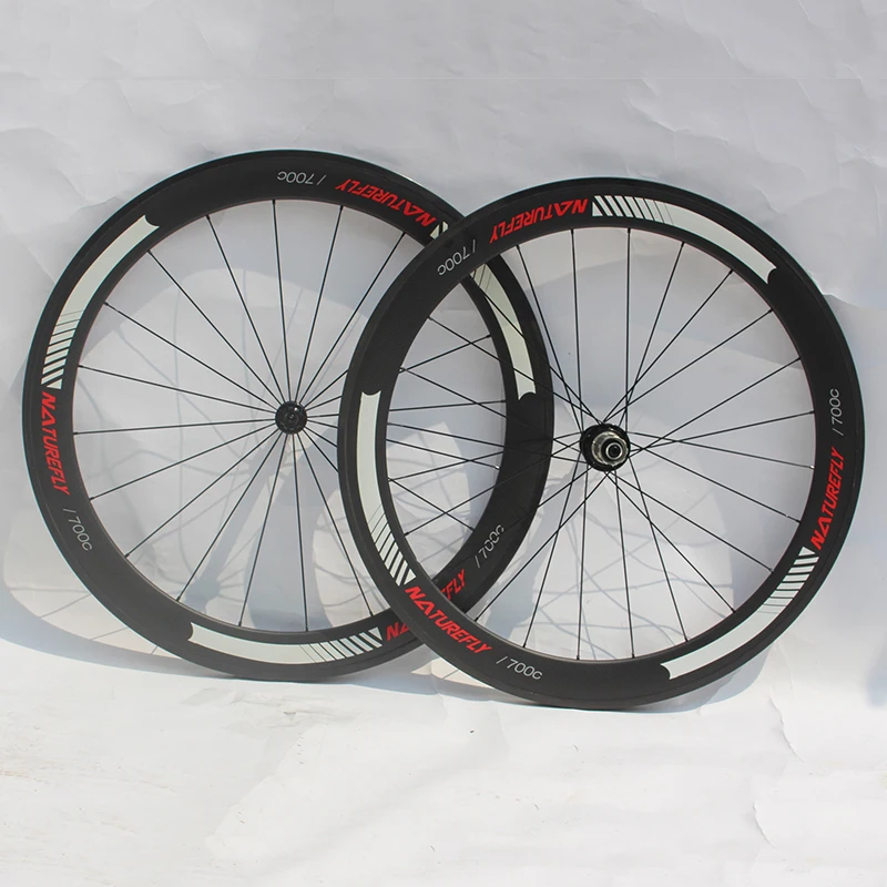 

50 мм клинчерное углеродное дорожное колесо Naturefly, велосипедная колесная пара 700C, велосипедные диски, трековое Фиксированное Колесо