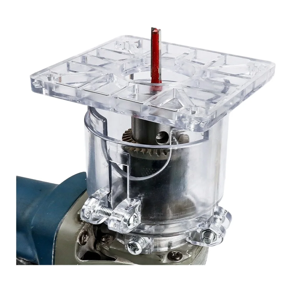 /Angle /Grinder /Conversion Trimmer Housing Clear Plastic Adjustable Depth For Woodworking For For Edge Grooving Carving Tool Ac
