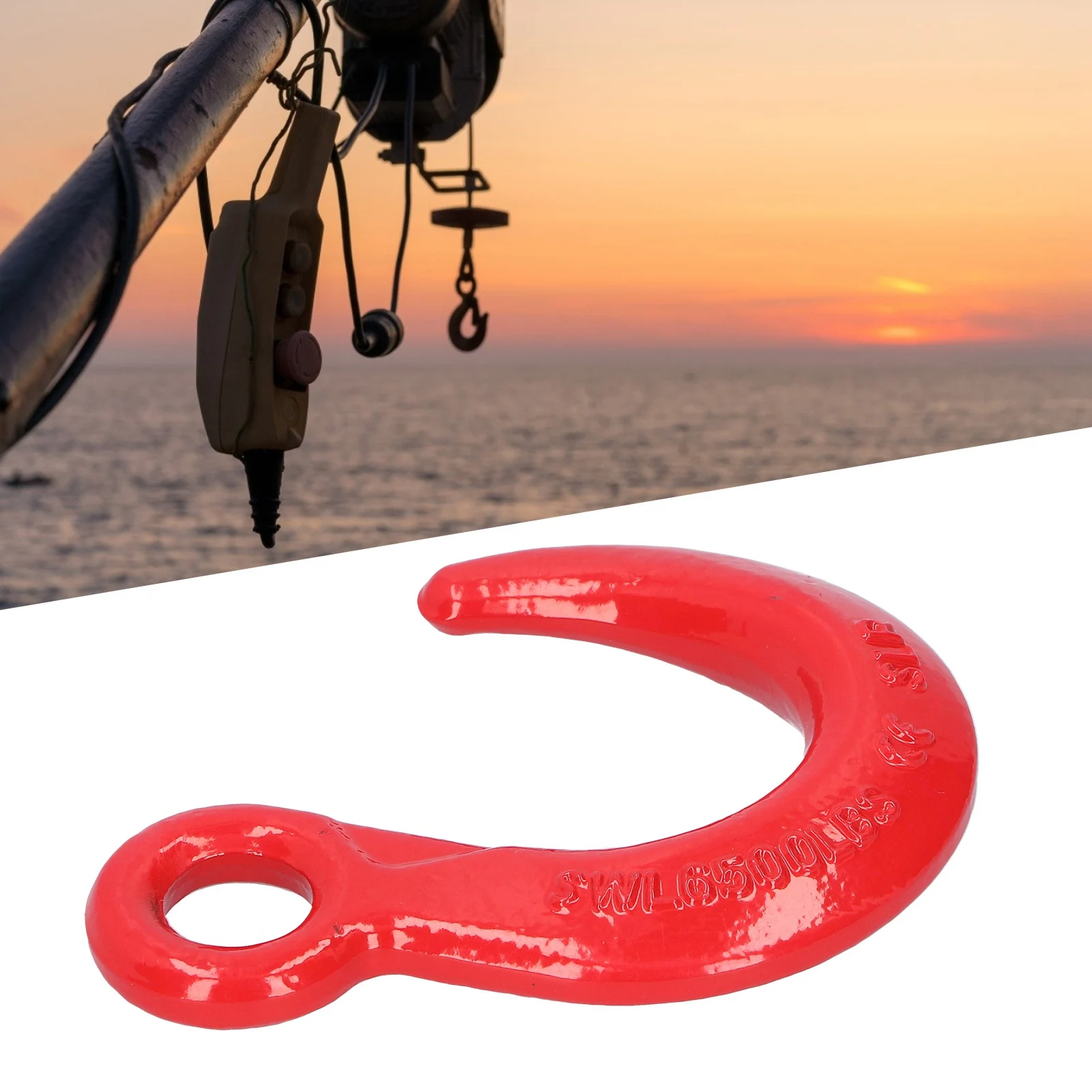 ZK40 6500lb Lifting Hook Large Opening Alloy Steel Crane Hoist Hook for Construction Engineering
