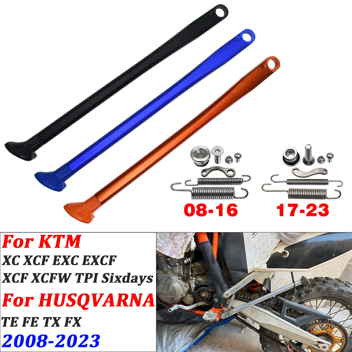 

Motorcycle Kickstand Side Stand For KTM 125 250 350 400 450 500 EXC EXCF XC XCW XCF XCFW TPI SIX DAYS 2017-2023 Husqvarna GasGas