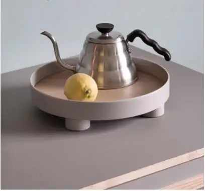 

Многофункциональный поднос для хранения фруктов в скандинавском стиле, поднос для хранения с тарелкой для духов, для ювелирных изделий, круглые подносы, подносы для хранения чая